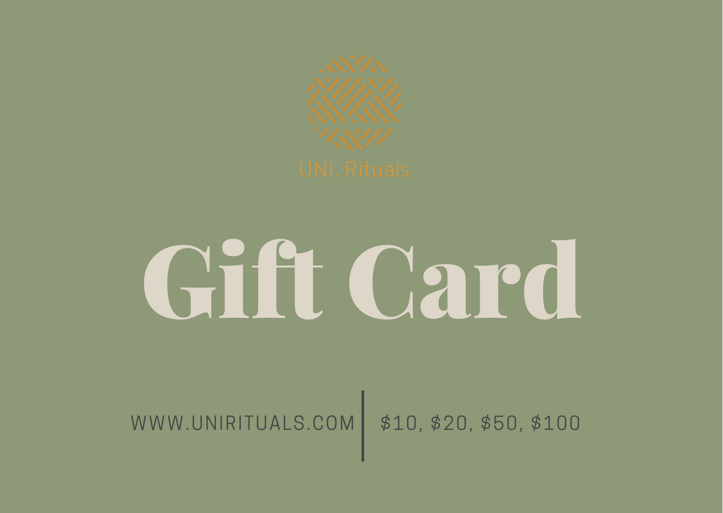 UNI. Rituals Gift Card